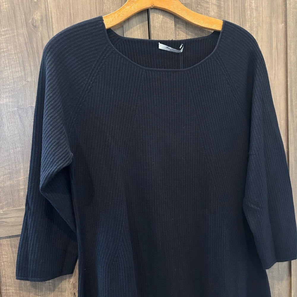 MM Lafleur Nila Knit Dress +1/ 1X Classic Dark Navy‎ Midi - Picture 8 of 15